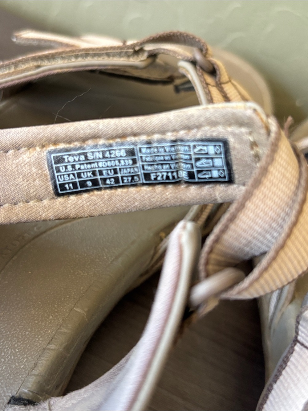 Teva Tirra Cream Tan Water and Hiking Sandal 4266 Size 11 - Picture 5 of 8